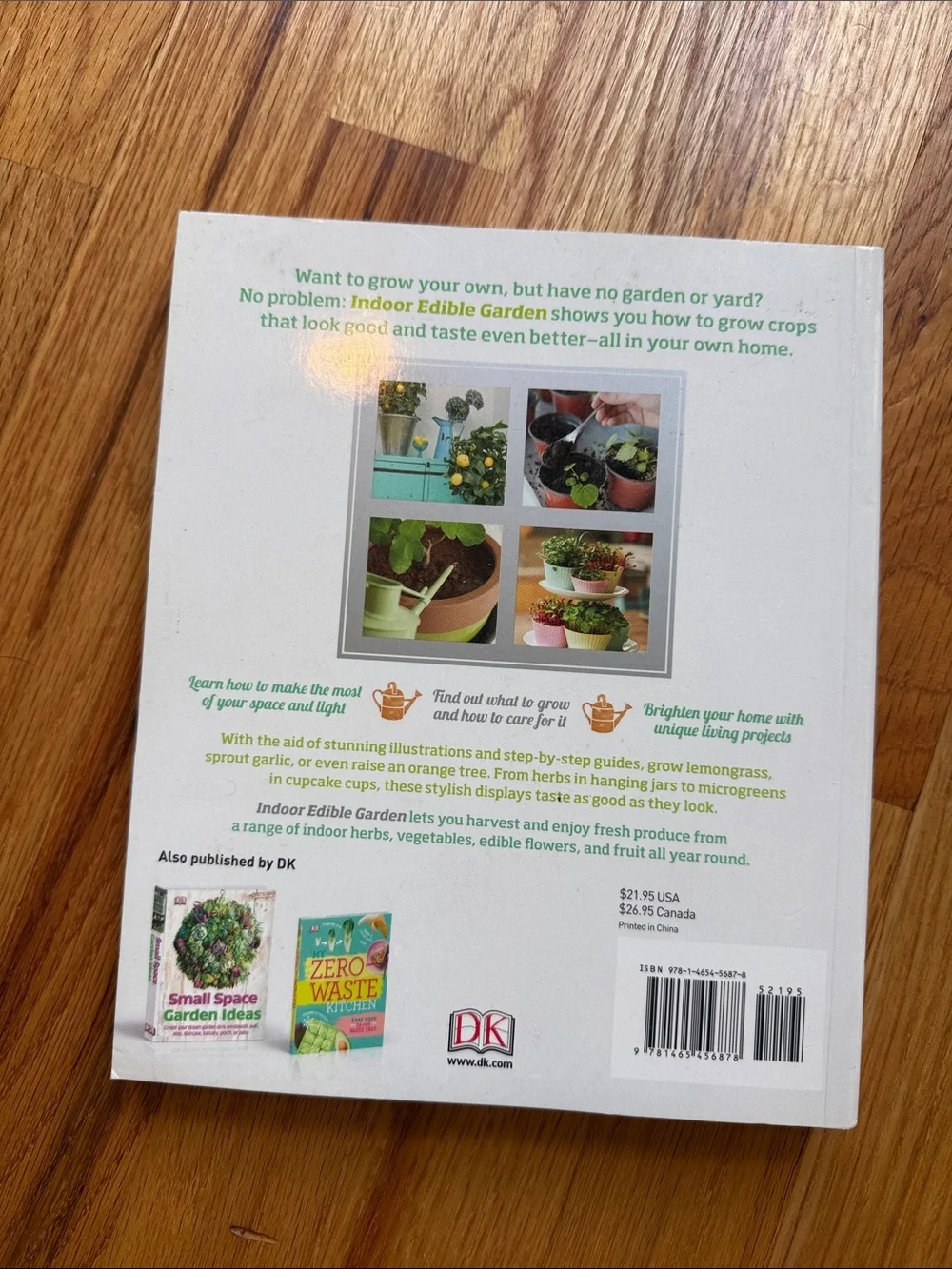 Indoor Edible Garden, indoor salad, veg in one bed book bundle